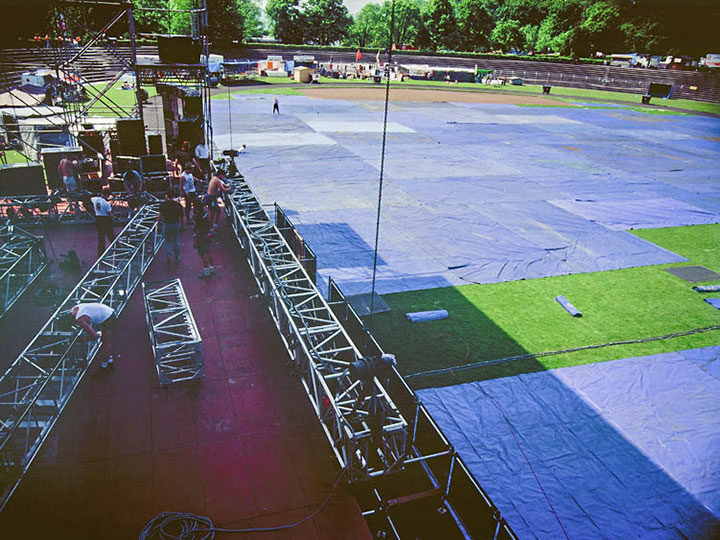 Planen für Rasenabdeckung