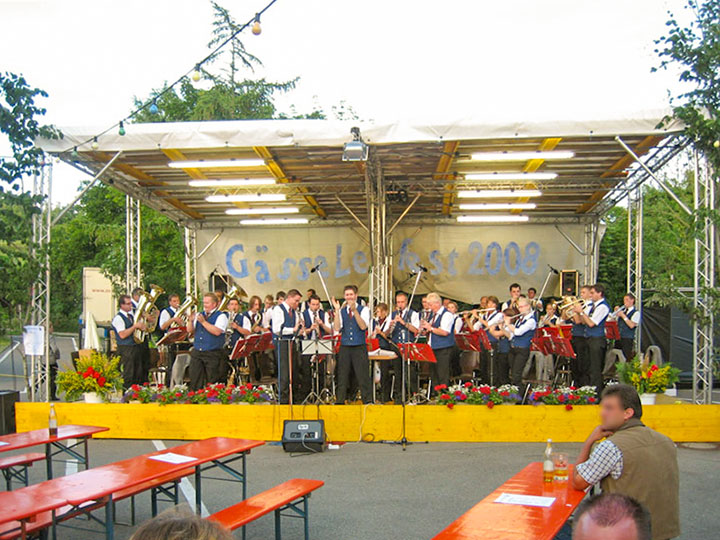 PVC-Mietplanen für Festbühne