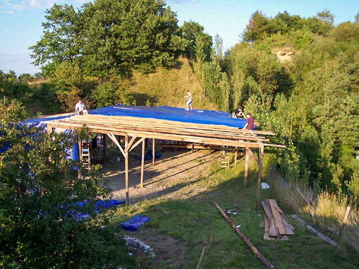 PVC-Mietplanen für Veranstaltung