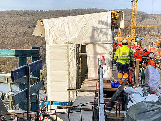 Kederplanen für Baustellen