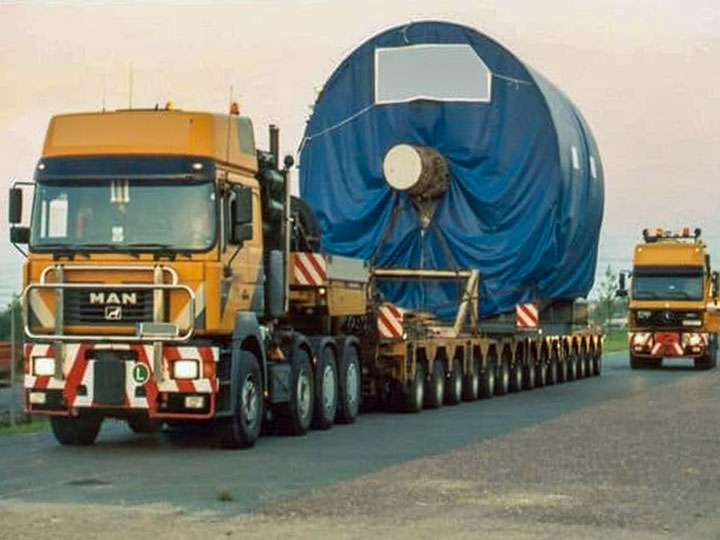 Turbinen-Schwertransport